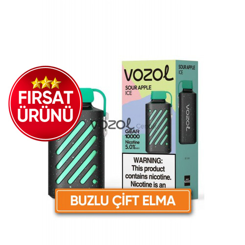 Vozol Gear 10000 Puff Sour Apple İce